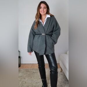 Zara Wool Oversized Coat NWT